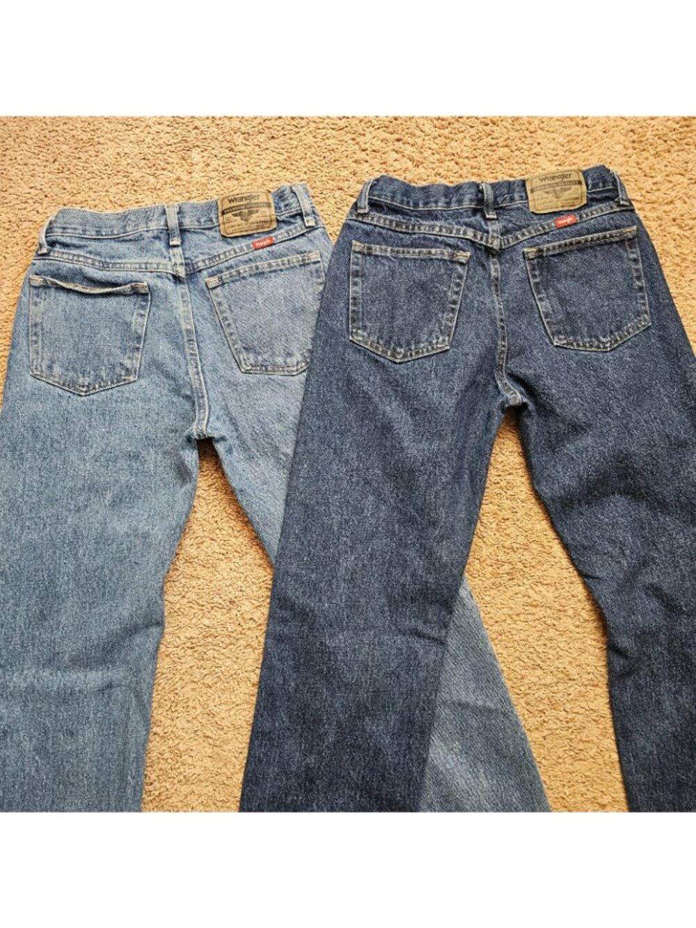 Wrangler Jeans Lot of 2 Mens Tag 28x32 Fit 28x30 Slim Straight Cotton Denim EUC - Picture 5 of 8